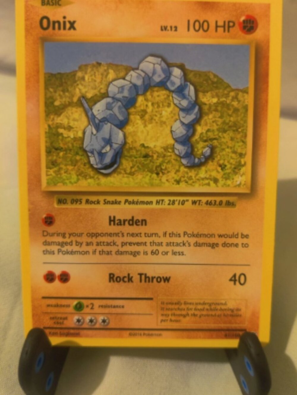 Onix 61/108 Evolutions Pokemon TCG trading card
